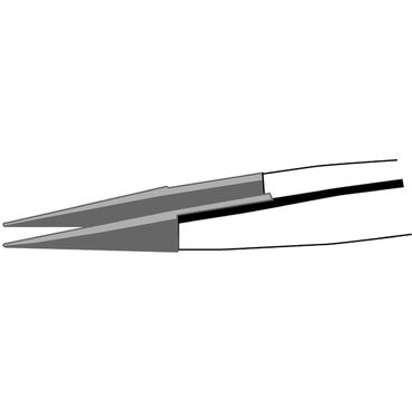Tweezers with replaceable carbon fiber tips type no. TL 259 CFR-SA
